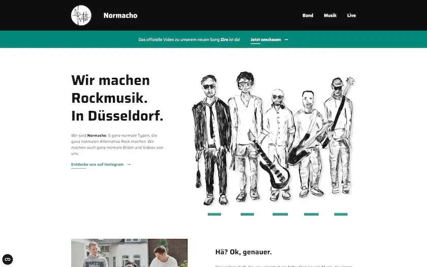 Normacho Band Website
